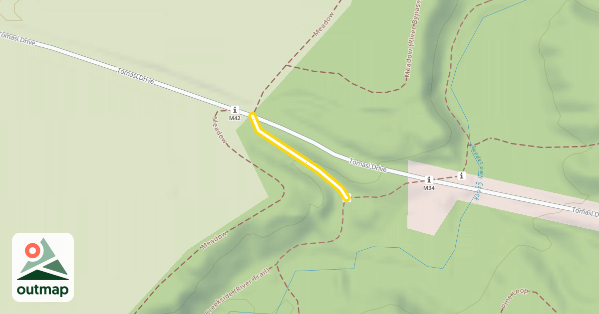 Map of Meadow-Creekside Connector