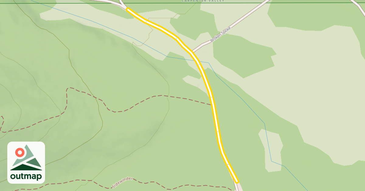 Map of Alder Creek Road