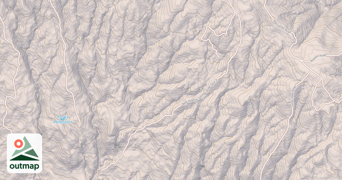 Map of BEAR WALLOW SPRINGS SPUR A