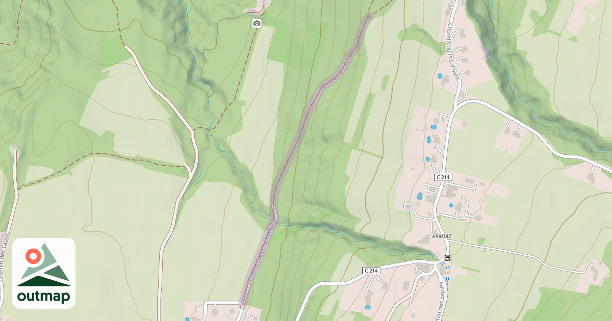 Map of Chemin des Chartets