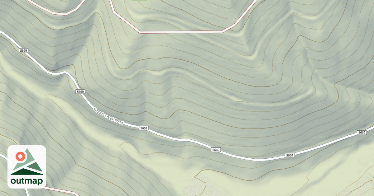 Map of (FDR) WOODS CREEK