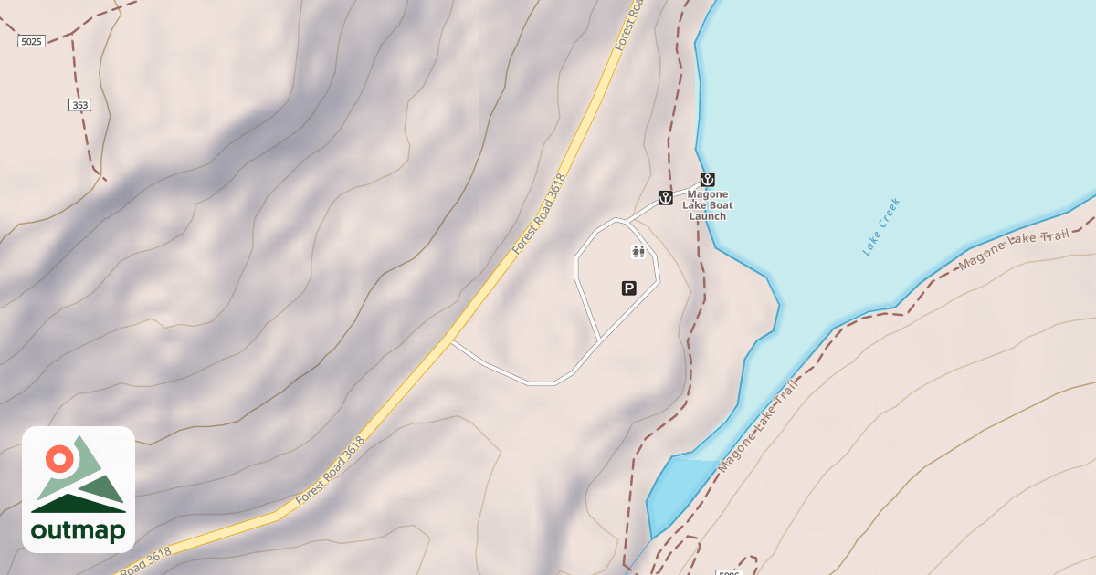 Map of MAGONE BOAT LAUNCH ROAD CG MRS
