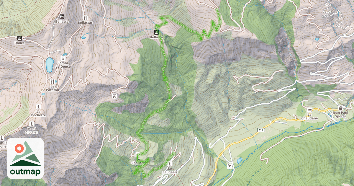 Map of Chemin des Saugeais