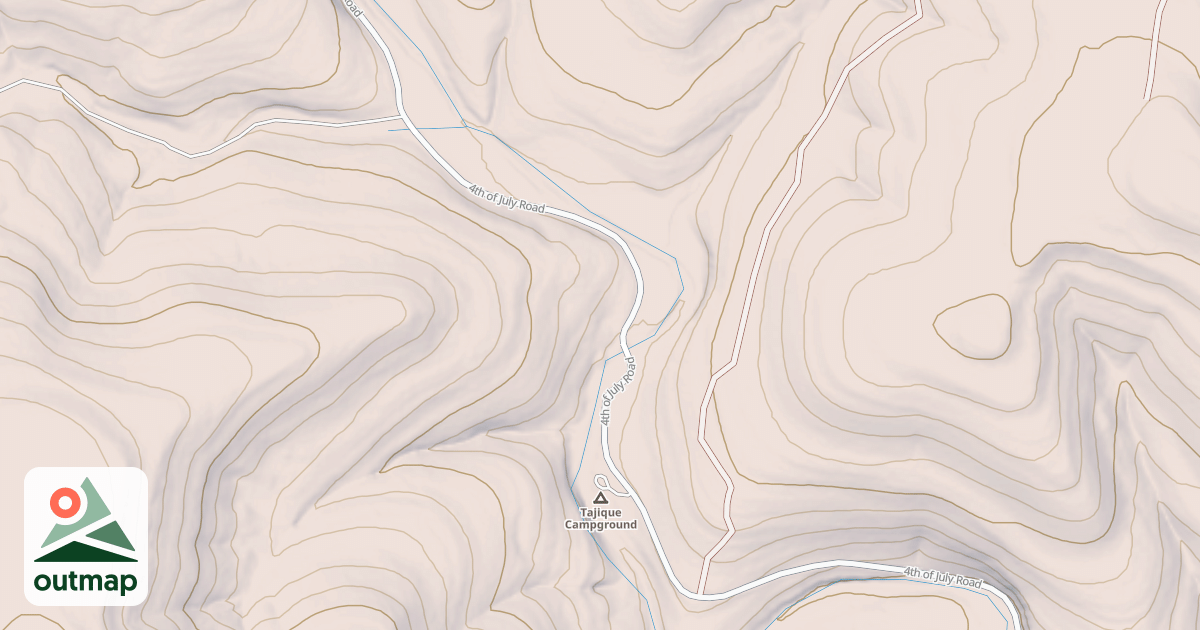 Map of TAJIQUE CANYON
