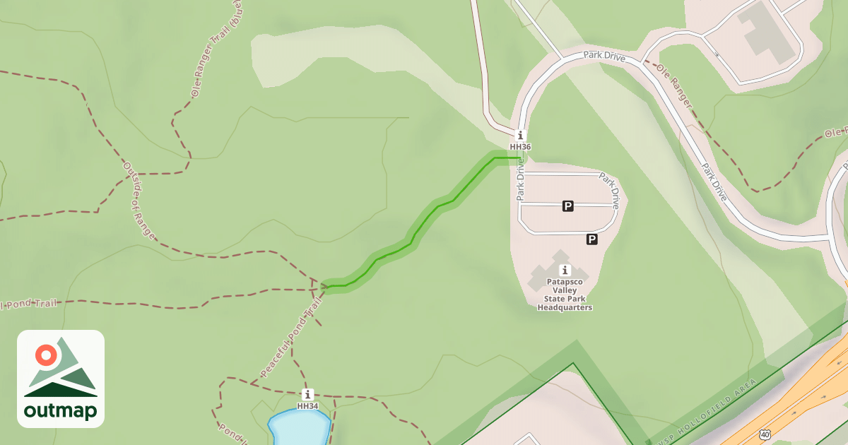 Map of Peaceful Pond Trail