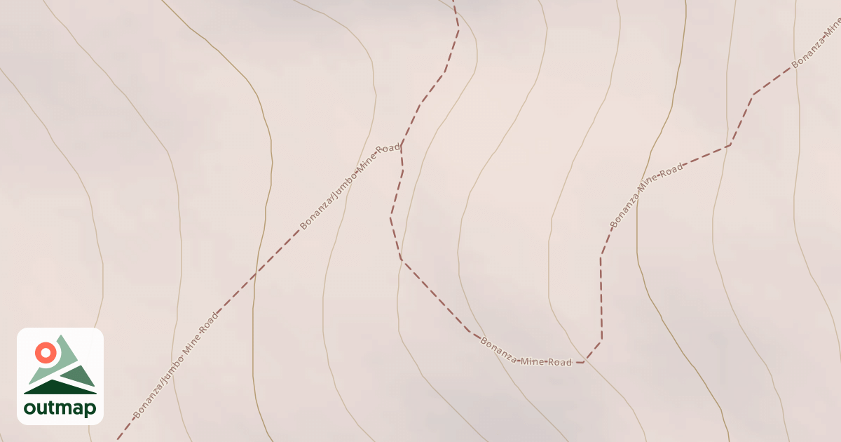 Map of Bonanza Mine Trail