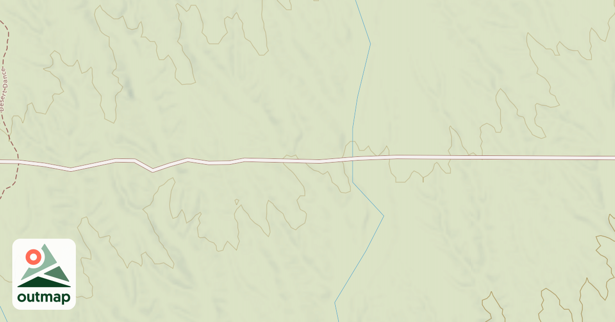 Map of Dona Ana Mtn - Trail System in Doña Ana
