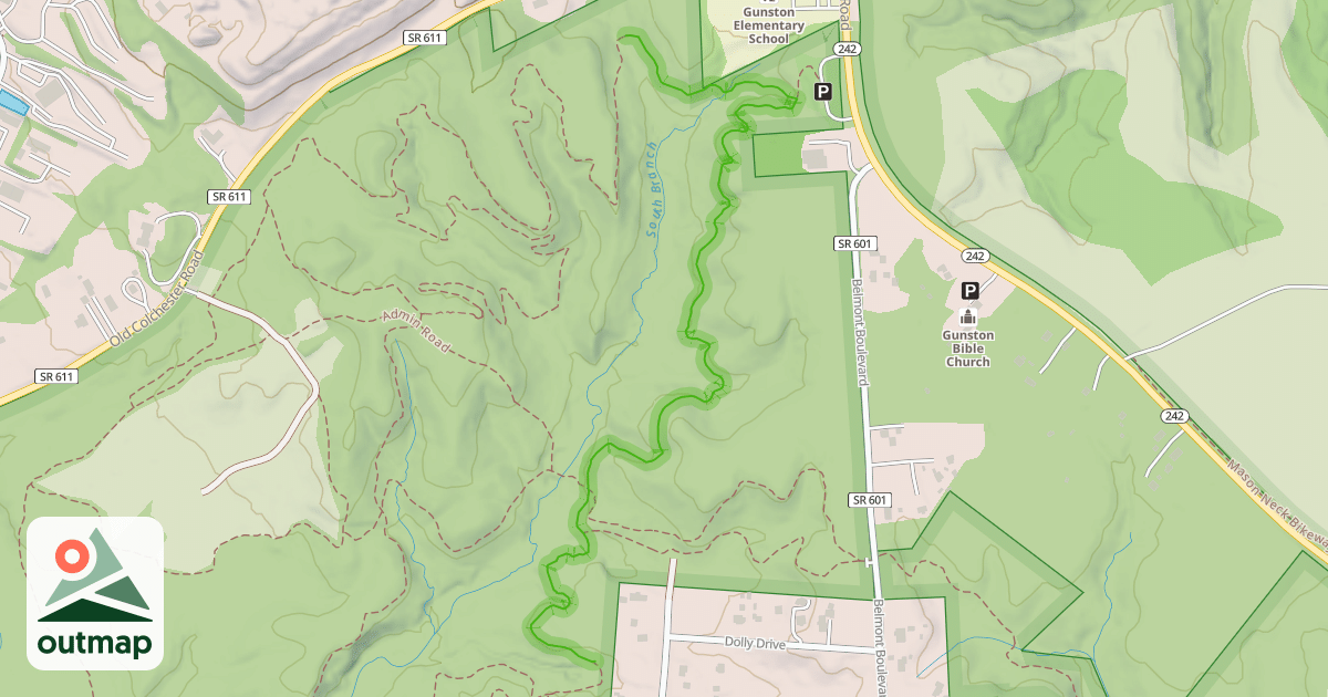 Map of South Branch Loop