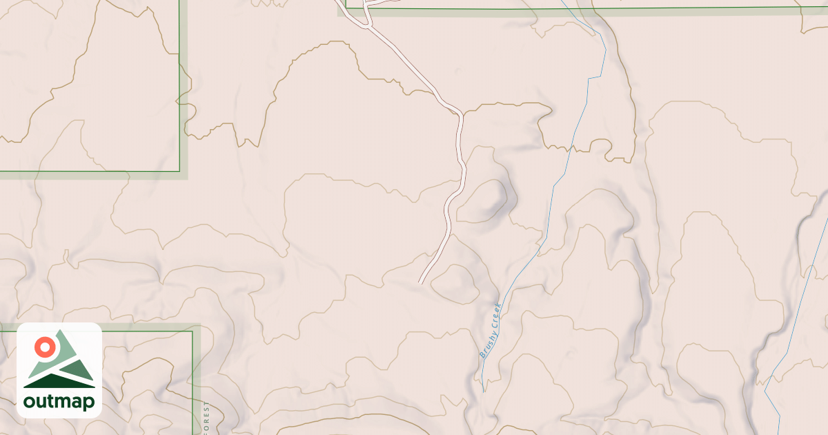 Map of BRUSHY CREEK