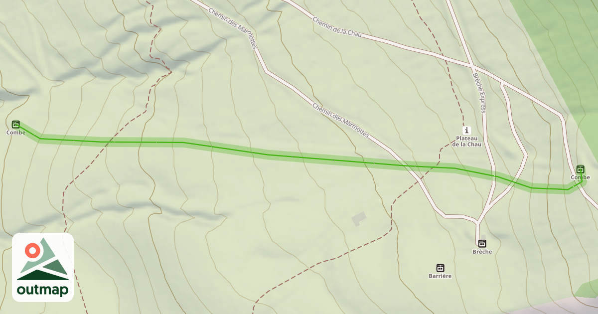 Map of La Combe