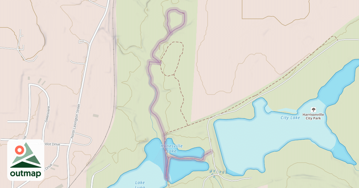 Map of Omega Trail