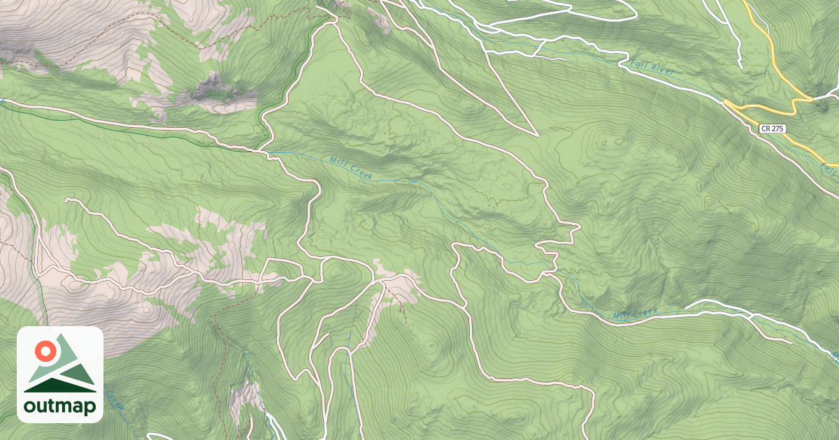 Map of NORTH EMPIRE CREEK