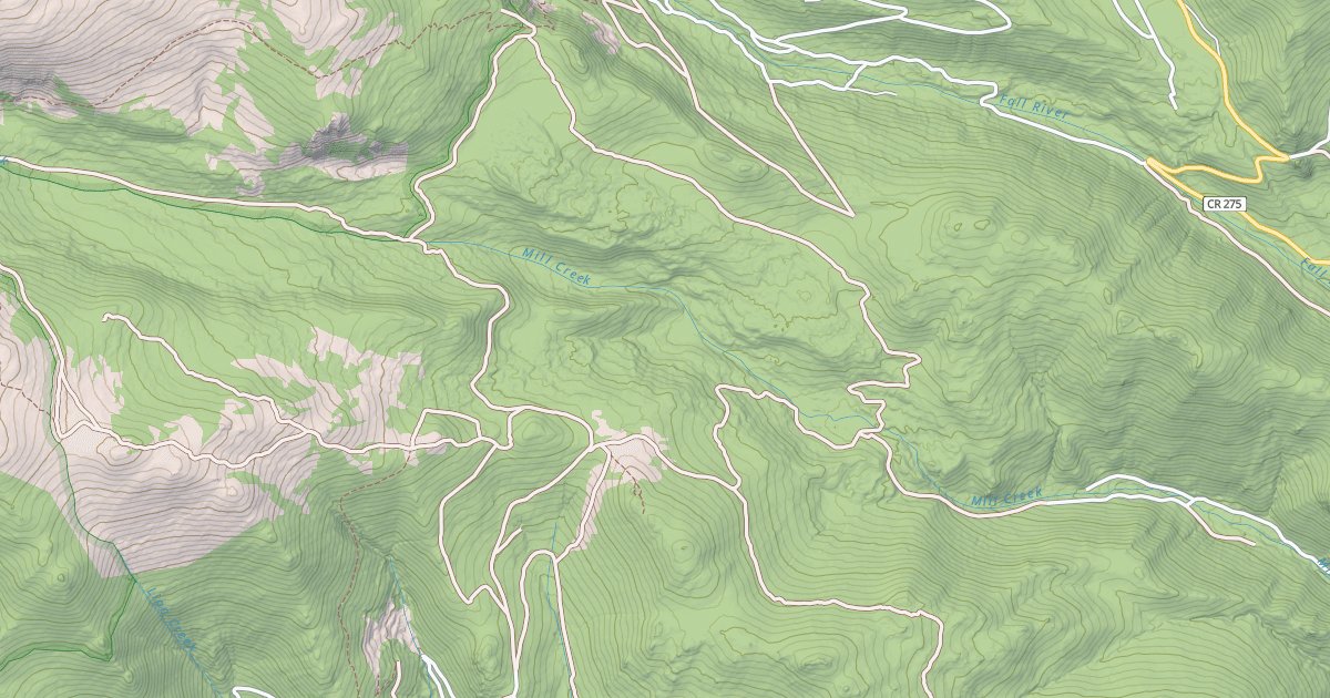 Map preview of NORTH EMPIRE CREEK