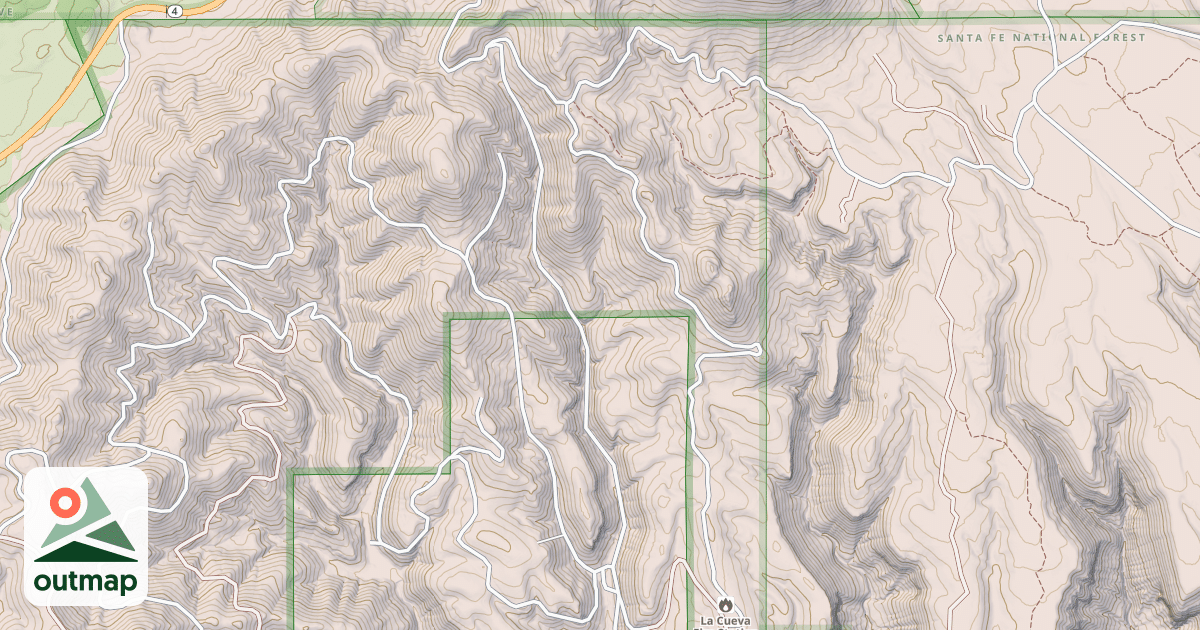 Map of BLAND CANYON