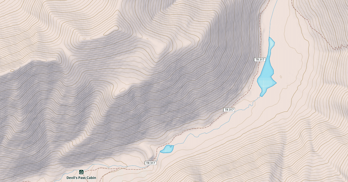 Map preview of Resurrection Pass Trail