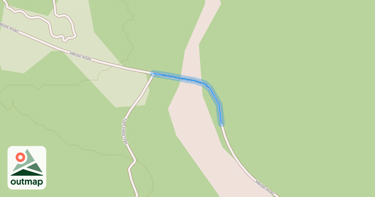 Map of Meisle Road/Tom Field Trail