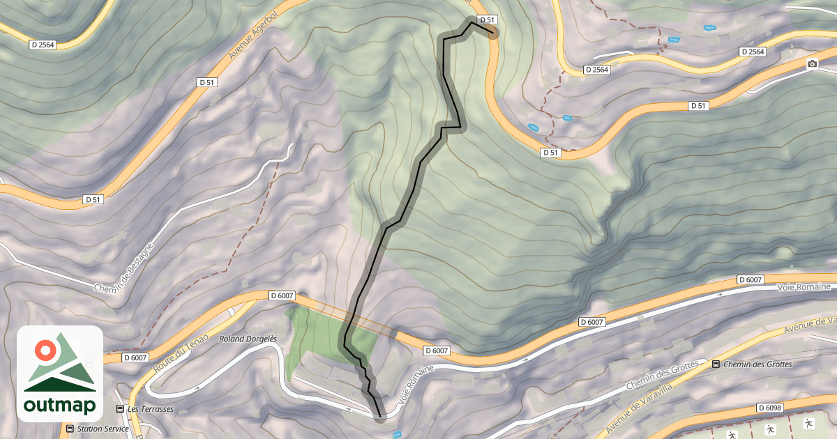 Map of Chemin de Saint-Romain
