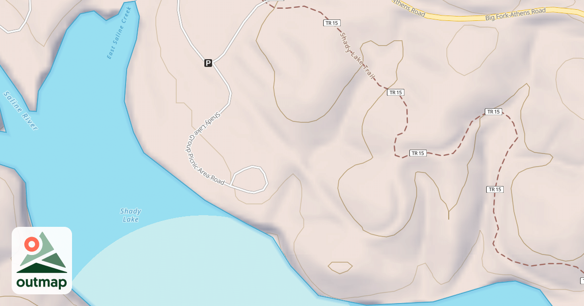 Map of SHADY LAKE GROUP PICNIC AREA