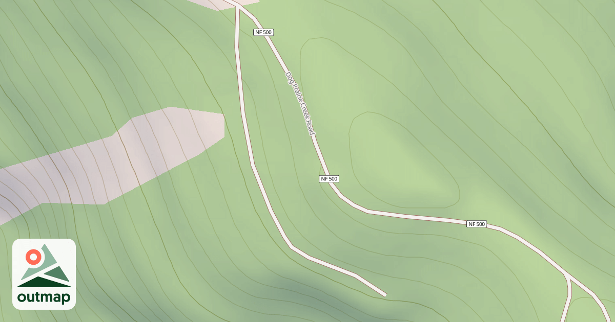 Map of USFS Motor Vehicle Use Map Trails 16445