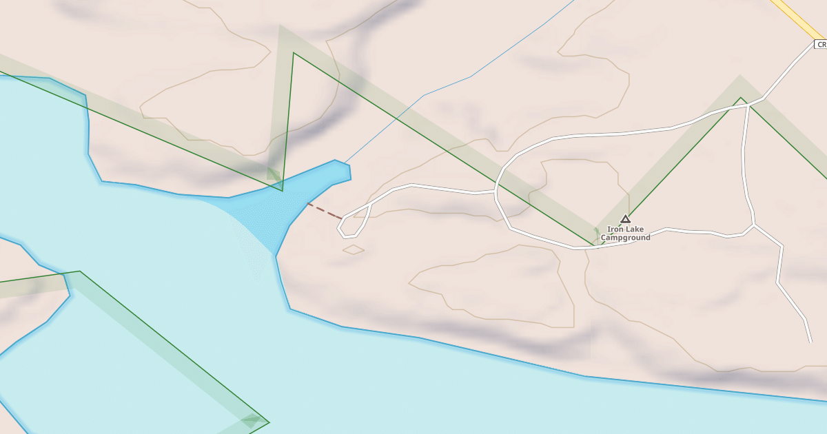 Map preview of IRON LAKE CARRY DOWN