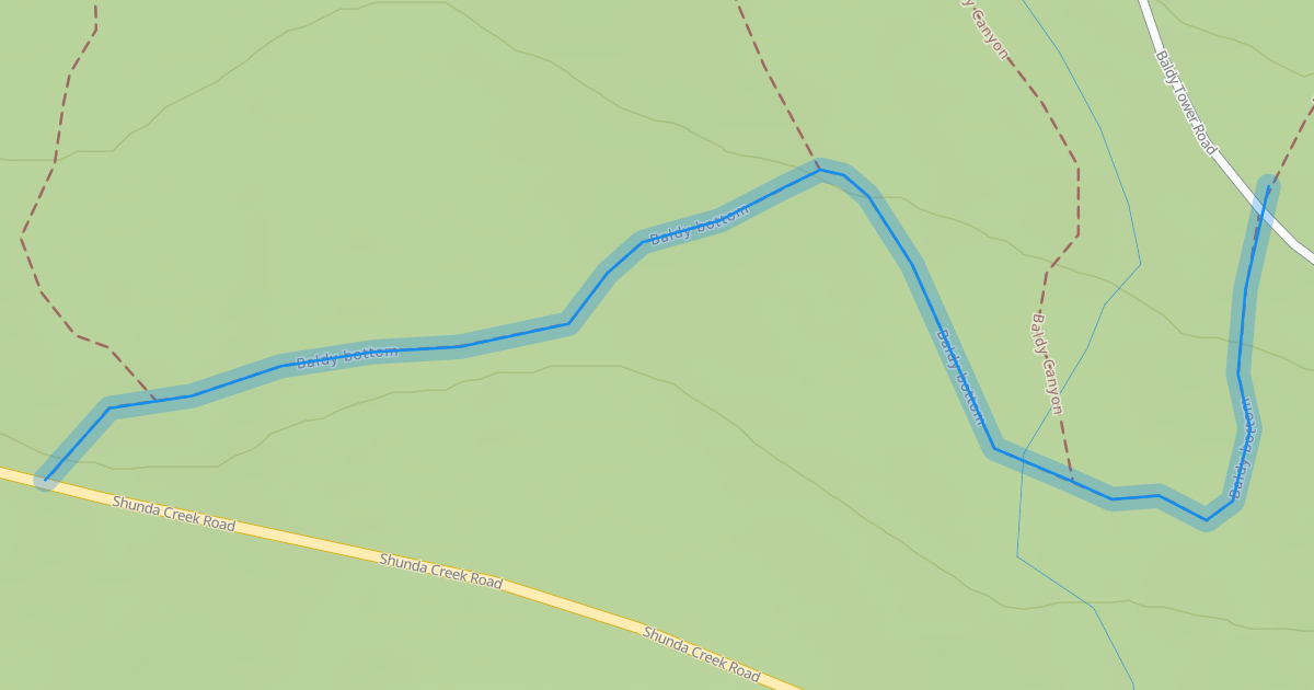 Map preview of Baldy bottom