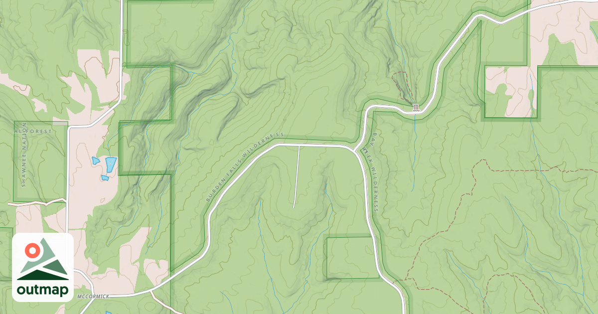 Map of BURDEN FALLS RD