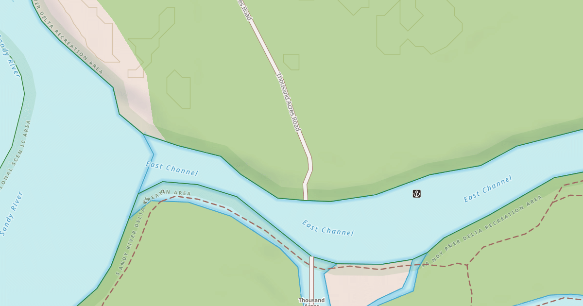 Map preview of SANDY RIVER DELTA