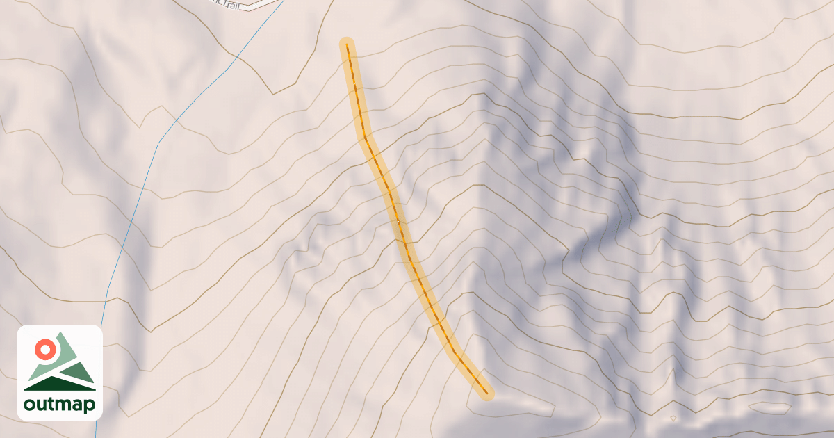 Map of Little Lenawee Peak