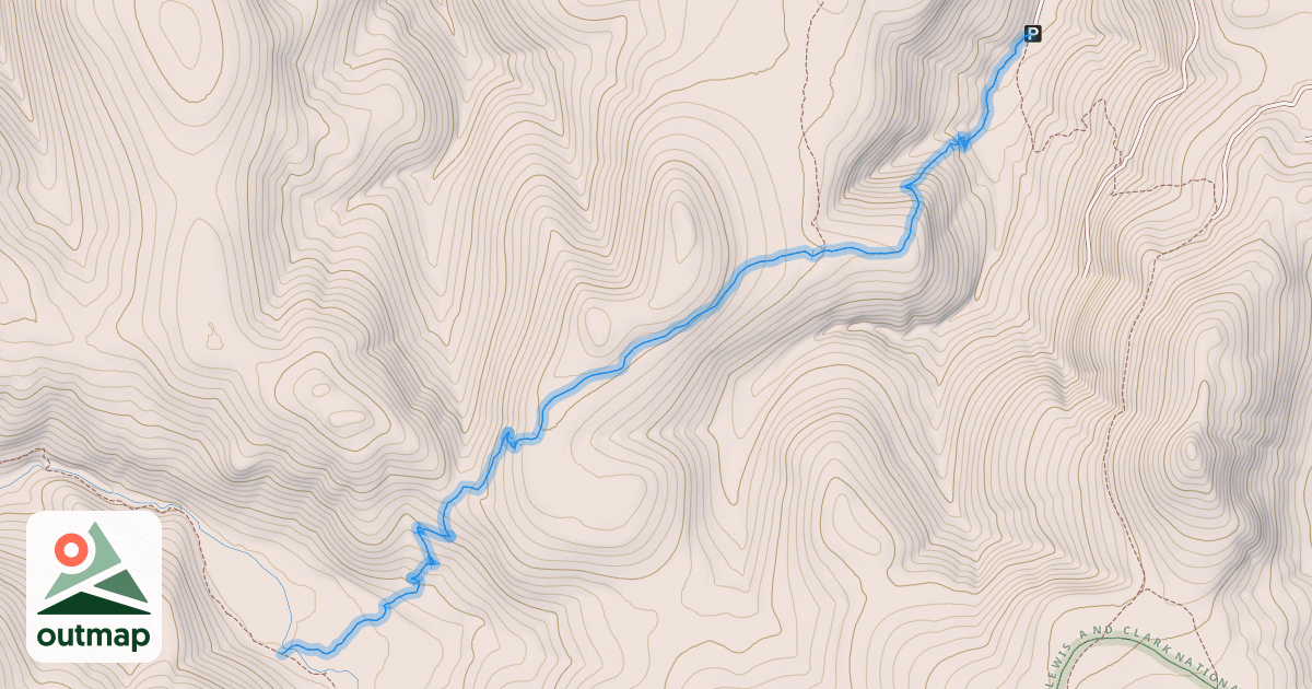 Map of Monarch Creek Trail