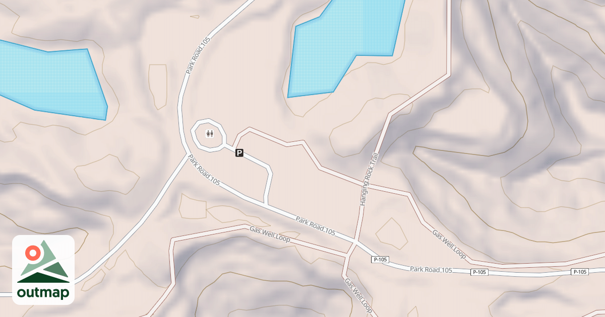 Map of Hanging Rock Trailh Connector