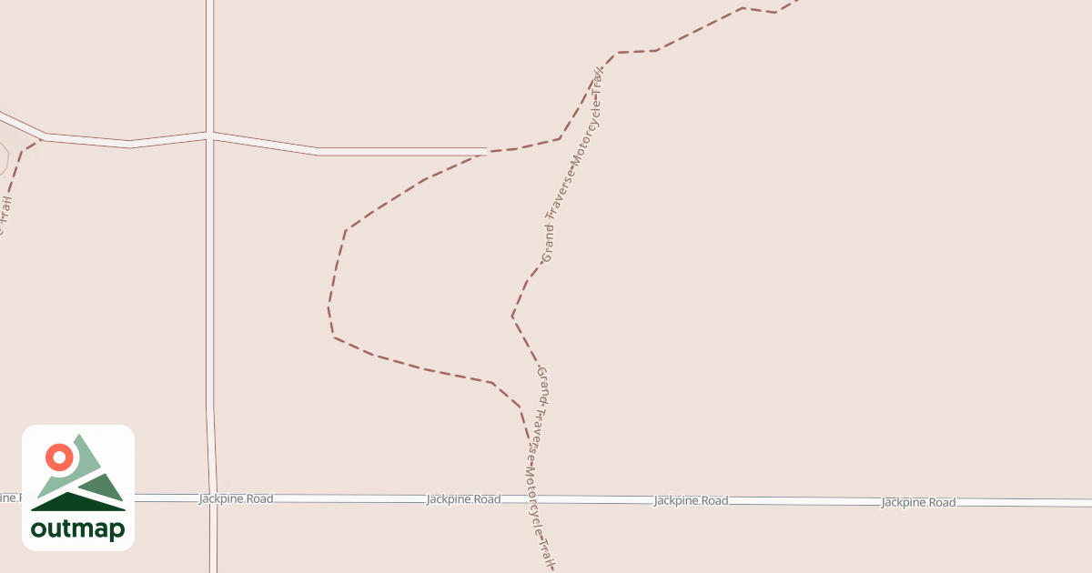 Map of Grand Traverse Motorcycle Trail