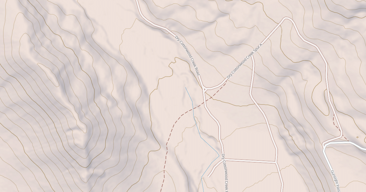 Map preview of DRY COTTONWOOD CR.