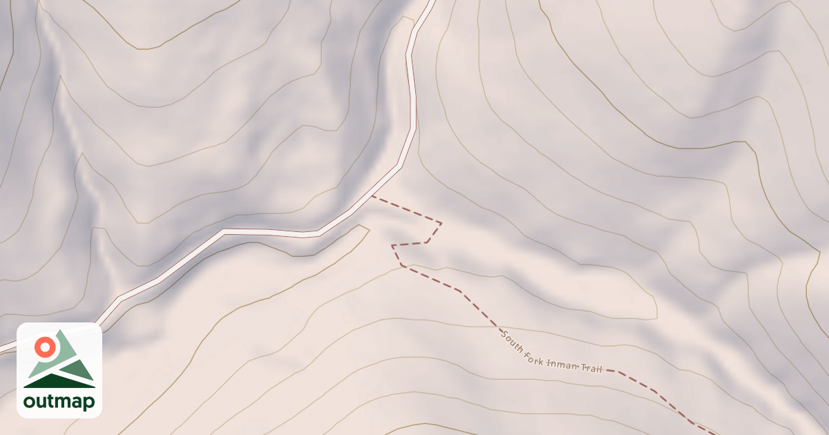 Map of South Fork Inman