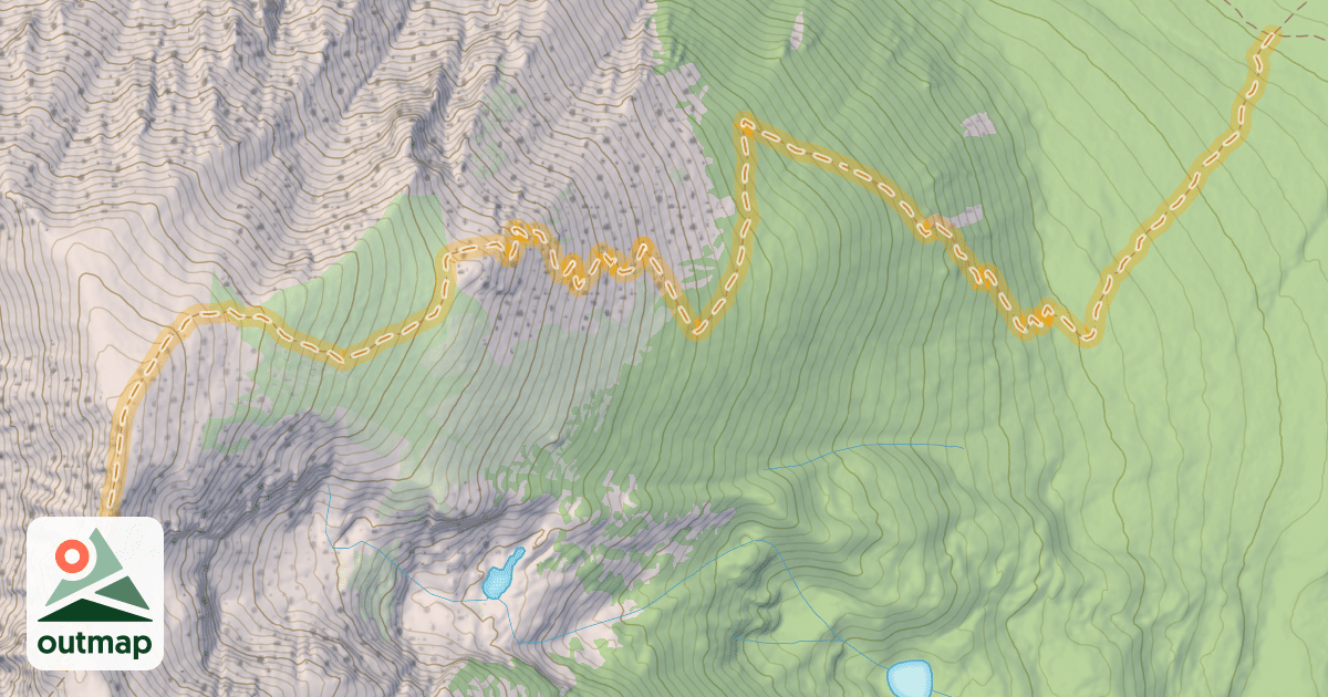 Map of Buffalo Mountain Trail