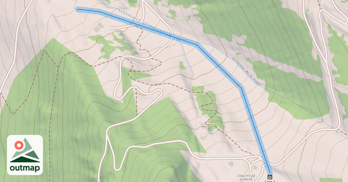 Map of La Combe