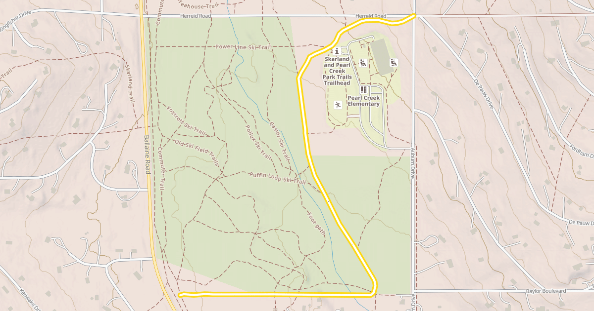Map preview of Skarland Trail