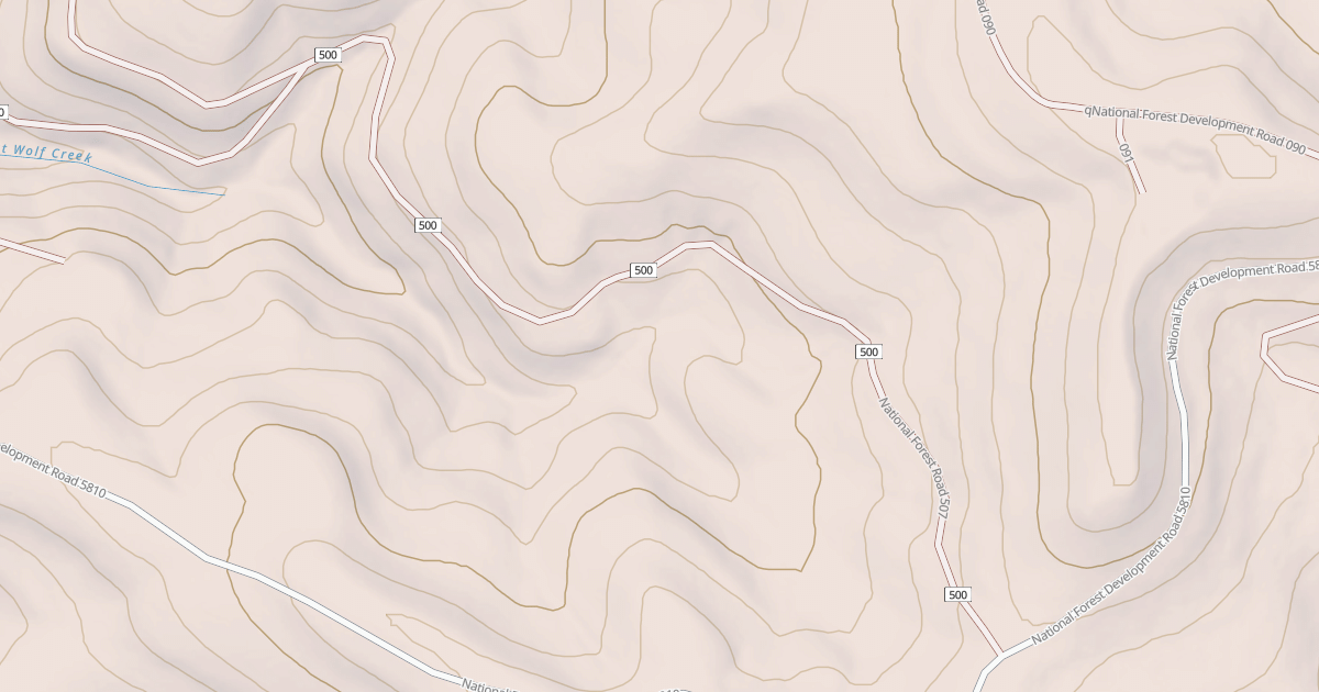 Map preview of USFS Motor Vehicle Use Map Roads {DA464A66-4E43-4EE6-AE19-A6C6EA72E00C}