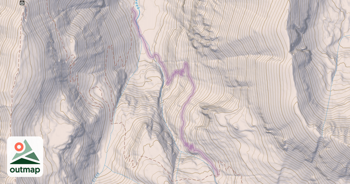 Map of East Fork Wasatch