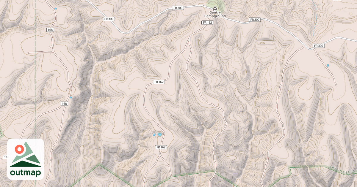 Map of TWIN LAKES