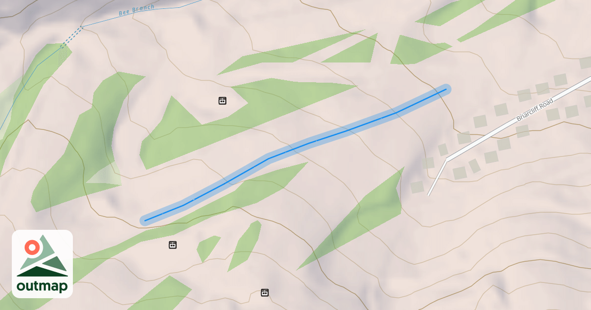 Map of Upper Flying Mile