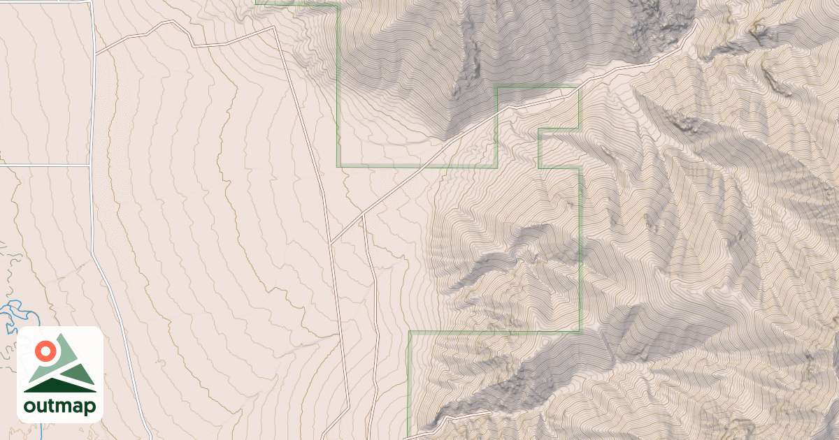 Map of RAMSHORN CANYON