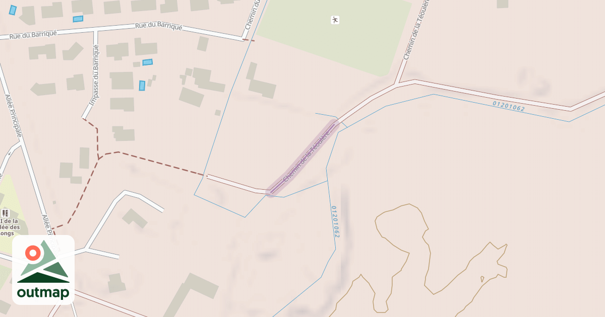 Map of Chemin de la Téoulère