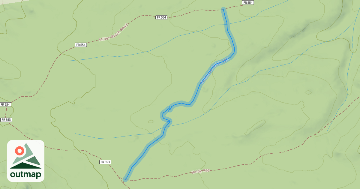 Map of Gashouse Gulch 726