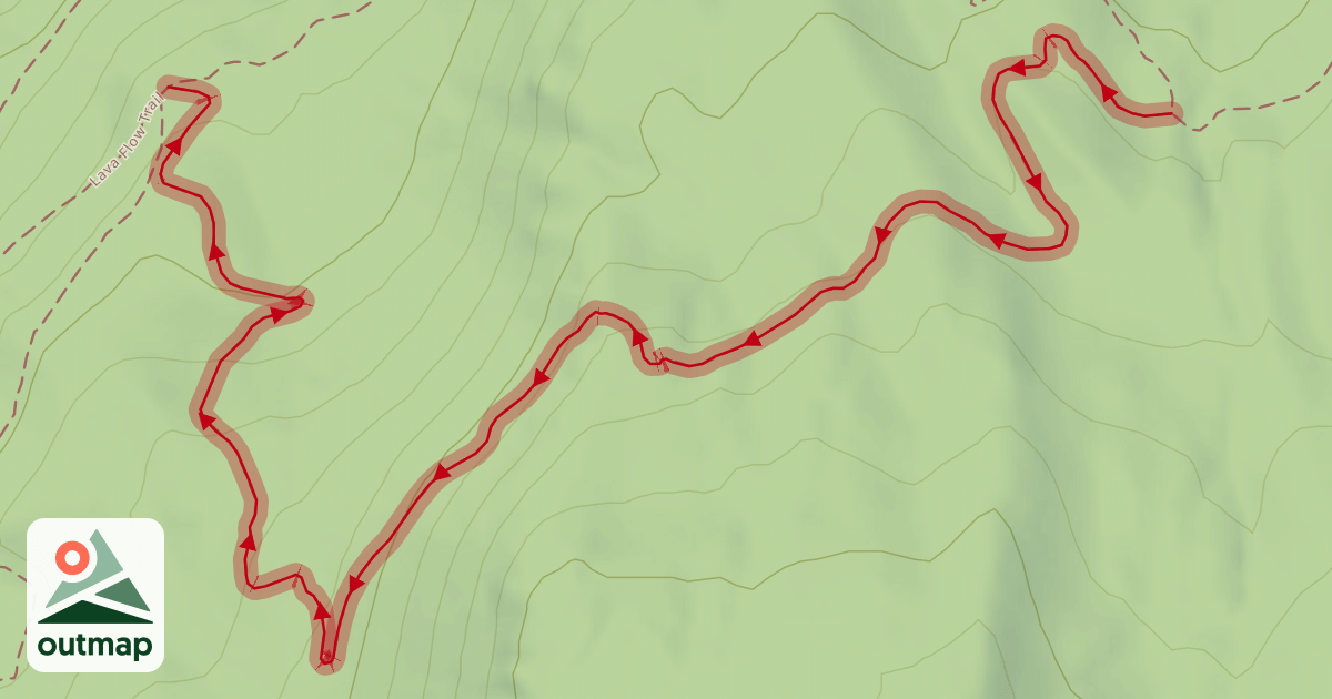 Map of Boulder Dash Trail