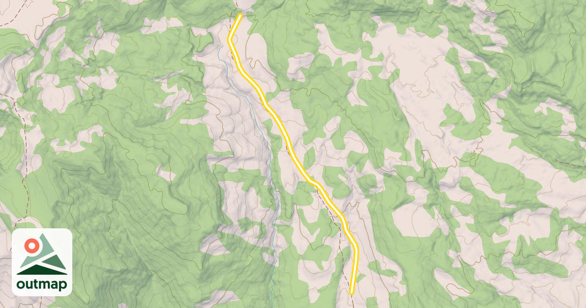 Map of Beauty Park Snowmobile Trail