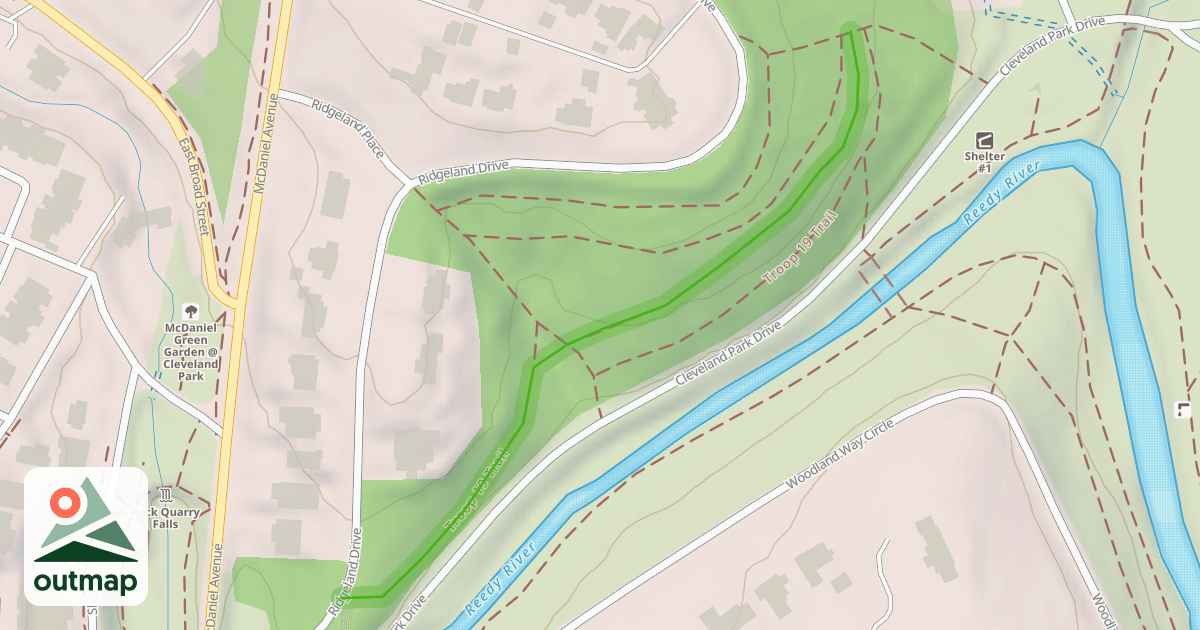 Map of Troop 19 Trail