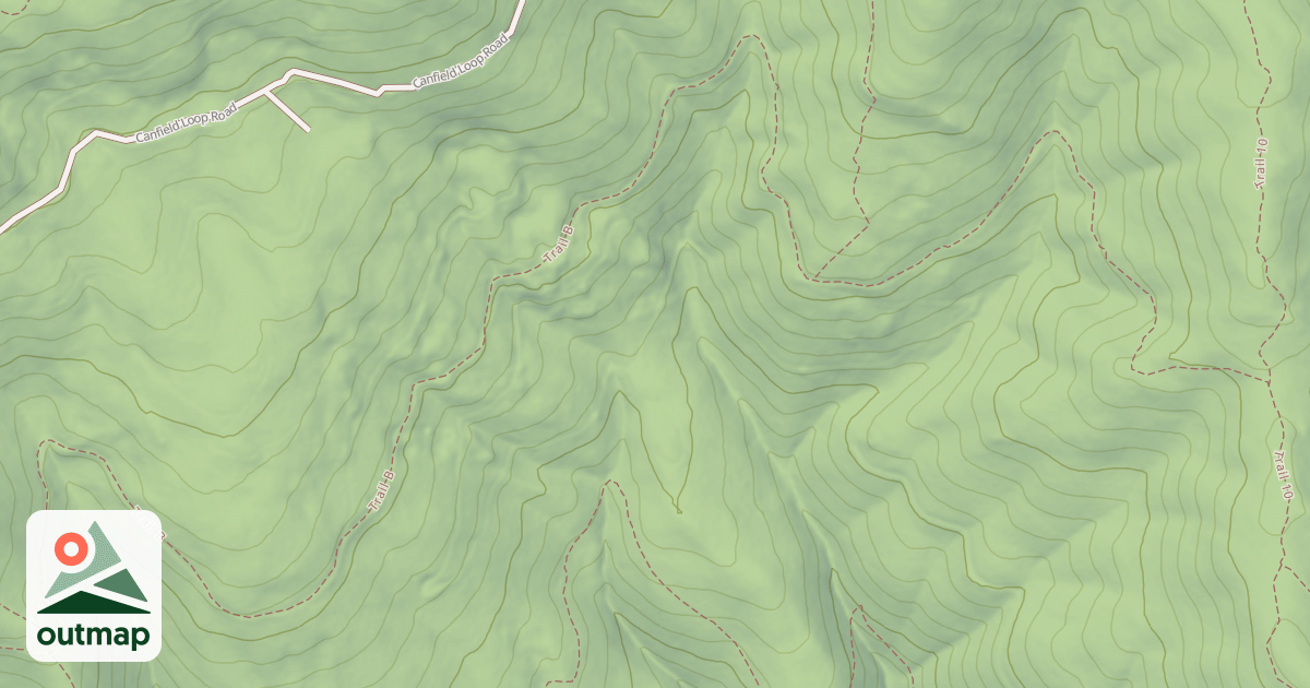 Map of Canfield Mtn Tr Cmplex Trail-B