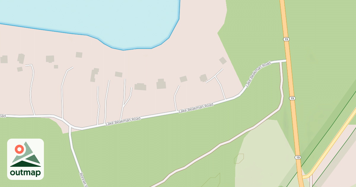 Map of LAKE BEAKMAN