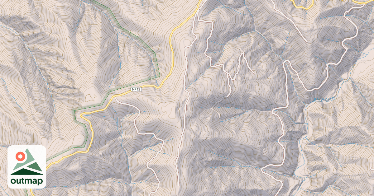Map of BLUFF CREEK