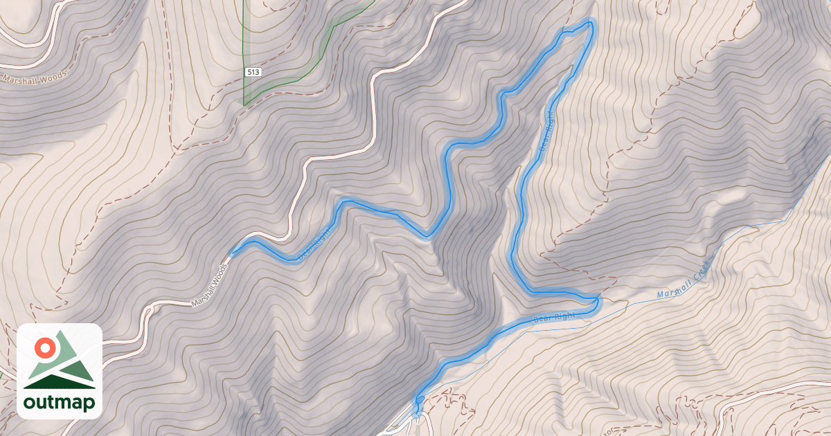 Map of Bear Right